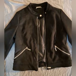 Black suede jacket